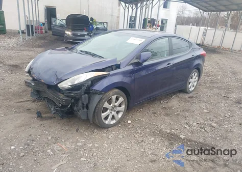 2011 Hyundai Elantra Limited z USA, uszkodzony, nr VIN 5NPDH4AEXBH050955
